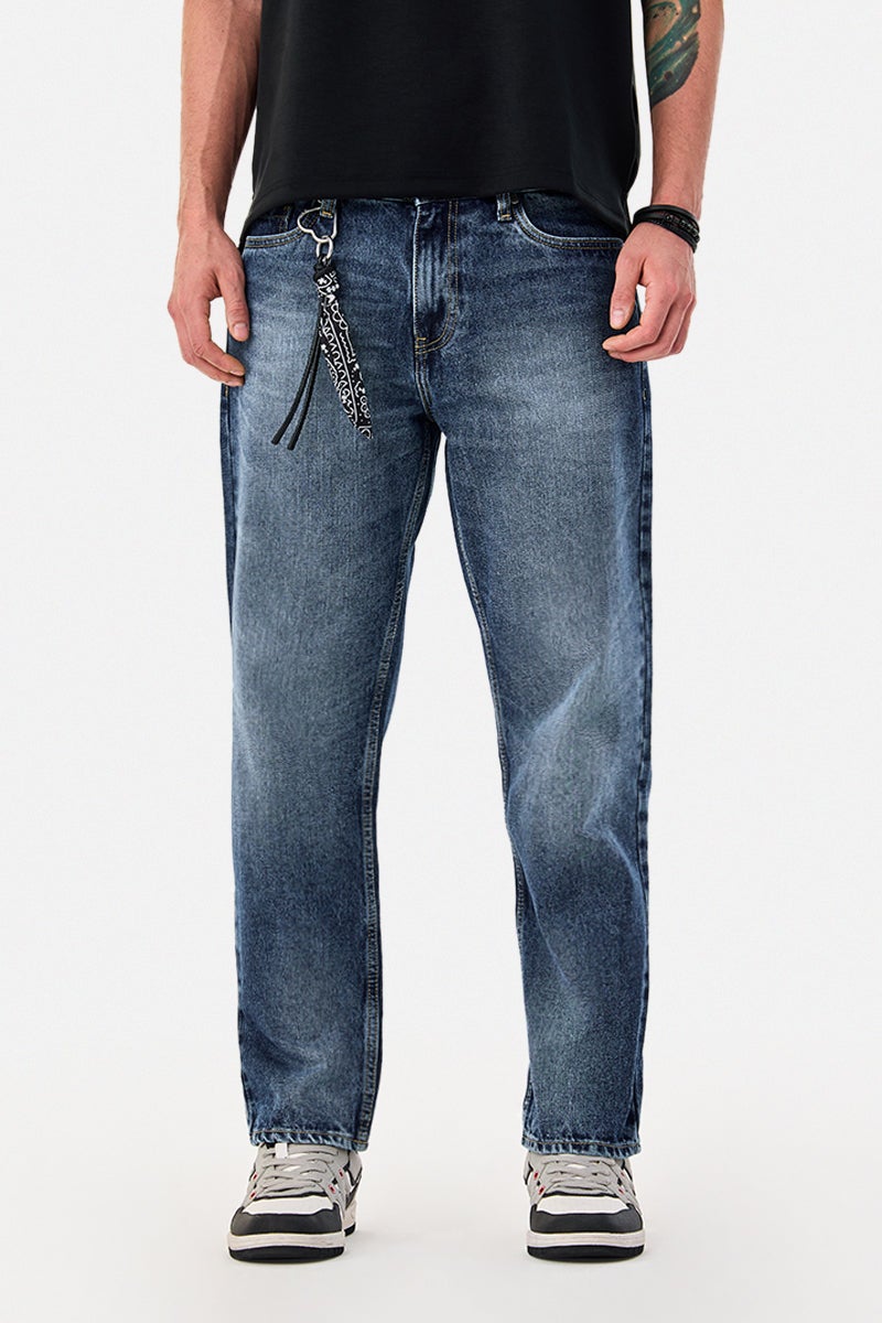 SNITCH Relaxed Fit Washed Jeans - Image 1